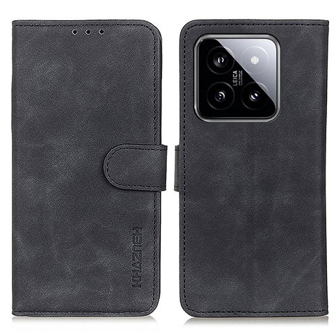 Coque Portefeuille Livre Cuir Etui Clapet K03Z pour Xiaomi Mi 14 Pro 5G Noir