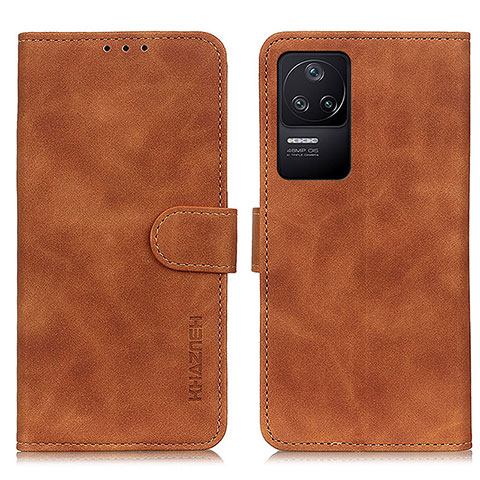 Coque Portefeuille Livre Cuir Etui Clapet K03Z pour Xiaomi Poco F4 5G Marron