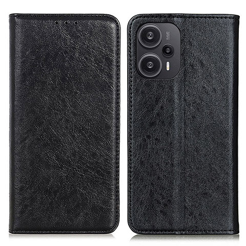 Coque Portefeuille Livre Cuir Etui Clapet K03Z pour Xiaomi Poco F5 5G Noir