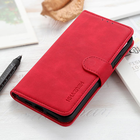 Coque Portefeuille Livre Cuir Etui Clapet K03Z pour Xiaomi Redmi 10 4G Rouge