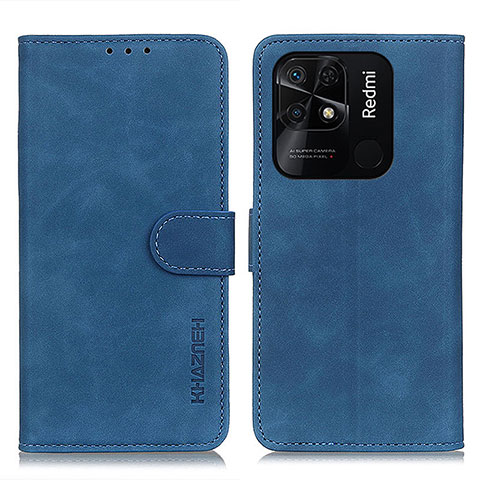 Coque Portefeuille Livre Cuir Etui Clapet K03Z pour Xiaomi Redmi 10C 4G Bleu