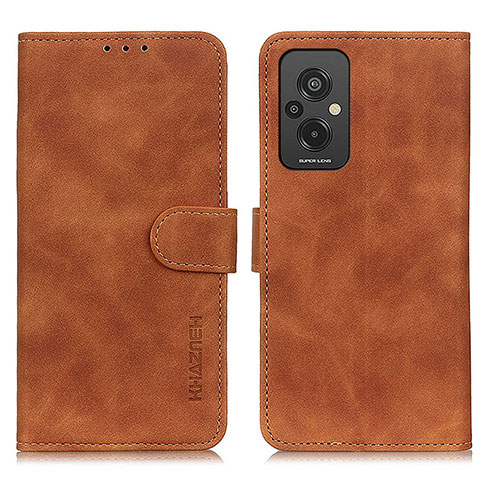 Coque Portefeuille Livre Cuir Etui Clapet K03Z pour Xiaomi Redmi 11 Prime 4G Marron