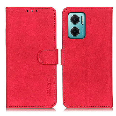 Coque Portefeuille Livre Cuir Etui Clapet K03Z pour Xiaomi Redmi 11 Prime 5G Rouge