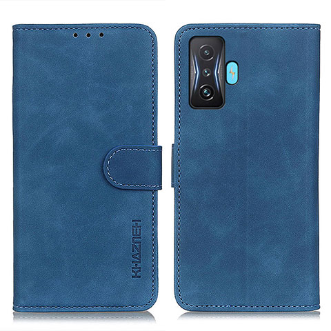 Coque Portefeuille Livre Cuir Etui Clapet K03Z pour Xiaomi Redmi K50 Gaming 5G Bleu