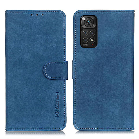 Coque Portefeuille Livre Cuir Etui Clapet K03Z pour Xiaomi Redmi Note 11 4G (2022) Bleu