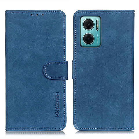 Coque Portefeuille Livre Cuir Etui Clapet K03Z pour Xiaomi Redmi Note 11E 5G Bleu