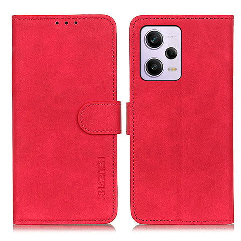 Coque Portefeuille Livre Cuir Etui Clapet K03Z pour Xiaomi Redmi Note 12 Explorer Rouge