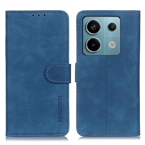 Coque Portefeuille Livre Cuir Etui Clapet K03Z pour Xiaomi Redmi Note 13 Pro 5G Bleu