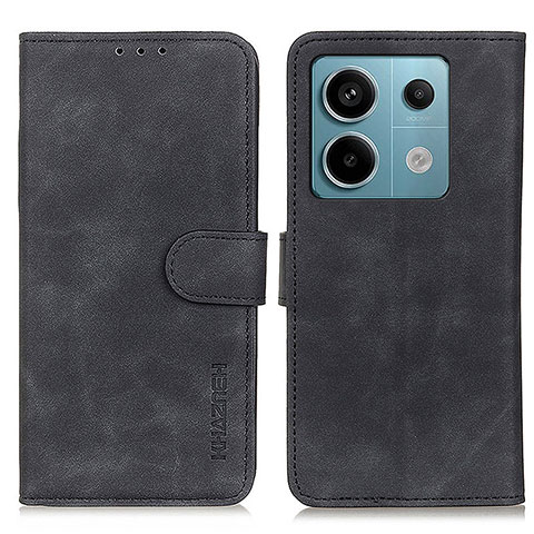 Coque Portefeuille Livre Cuir Etui Clapet K03Z pour Xiaomi Redmi Note 13 Pro 5G Noir