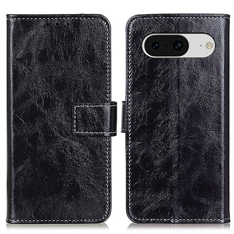 Coque Portefeuille Livre Cuir Etui Clapet K04Z pour Google Pixel 8 5G Noir