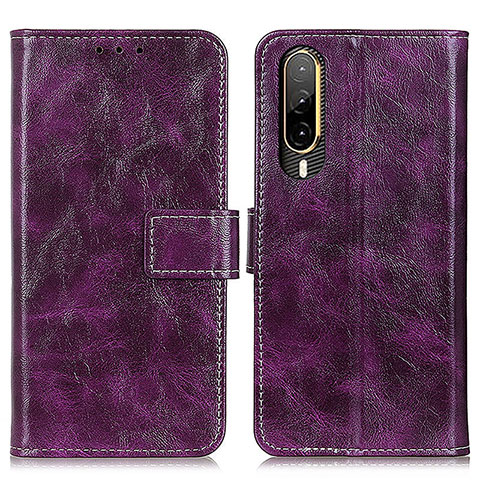 Coque Portefeuille Livre Cuir Etui Clapet K04Z pour HTC Desire 22 Pro 5G Violet