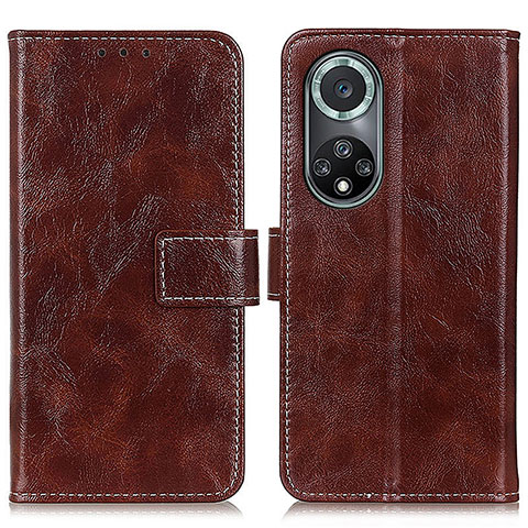 Coque Portefeuille Livre Cuir Etui Clapet K04Z pour Huawei Honor 50 Pro 5G Marron