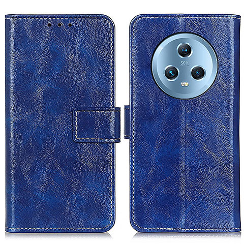 Coque Portefeuille Livre Cuir Etui Clapet K04Z pour Huawei Honor Magic5 5G Bleu