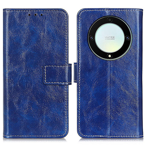 Coque Portefeuille Livre Cuir Etui Clapet K04Z pour Huawei Honor Magic5 Lite 5G Bleu