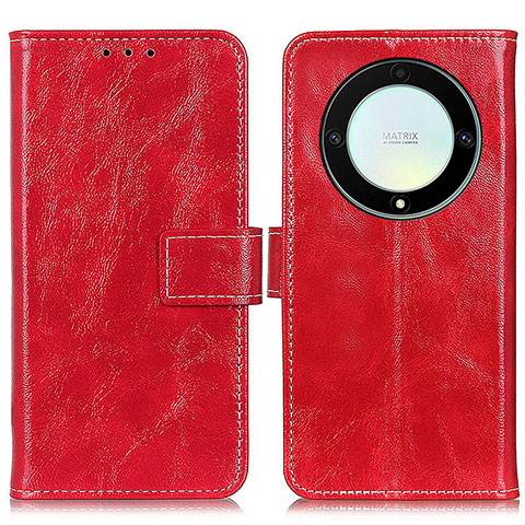 Coque Portefeuille Livre Cuir Etui Clapet K04Z pour Huawei Honor Magic5 Lite 5G Rouge