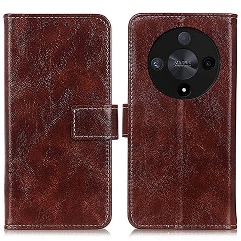 Coque Portefeuille Livre Cuir Etui Clapet K04Z pour Huawei Honor Magic6 Lite 5G Marron