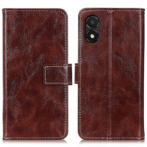 Coque Portefeuille Livre Cuir Etui Clapet K04Z pour Huawei Honor X5 Marron