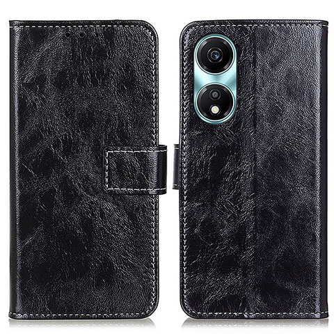 Coque Portefeuille Livre Cuir Etui Clapet K04Z pour Huawei Honor X5 Plus Noir