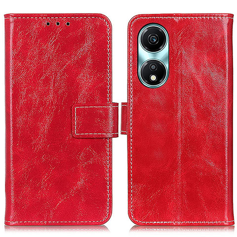 Coque Portefeuille Livre Cuir Etui Clapet K04Z pour Huawei Honor X5 Plus Rouge