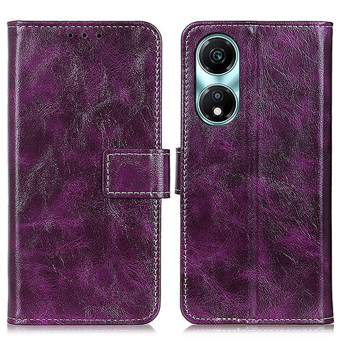 Coque Portefeuille Livre Cuir Etui Clapet K04Z pour Huawei Honor X5 Plus Violet