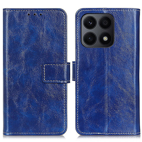 Coque Portefeuille Livre Cuir Etui Clapet K04Z pour Huawei Honor X8a 4G Bleu