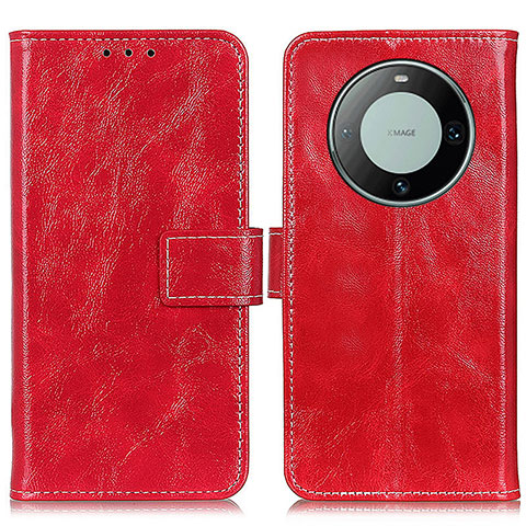 Coque Portefeuille Livre Cuir Etui Clapet K04Z pour Huawei Mate 60 Pro+ Plus Rouge