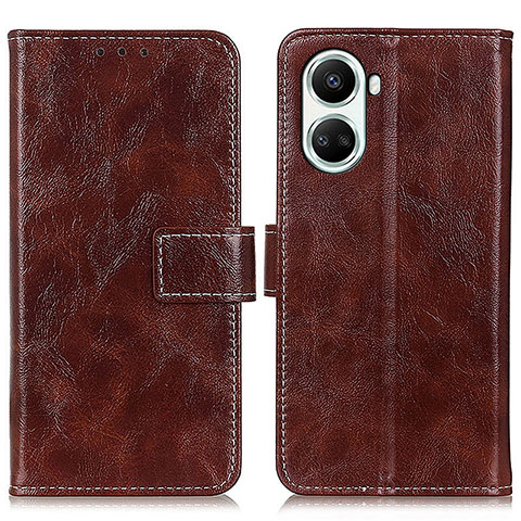 Coque Portefeuille Livre Cuir Etui Clapet K04Z pour Huawei Nova 10 SE Marron