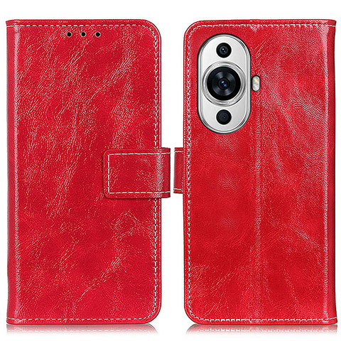 Coque Portefeuille Livre Cuir Etui Clapet K04Z pour Huawei Nova 11 Rouge