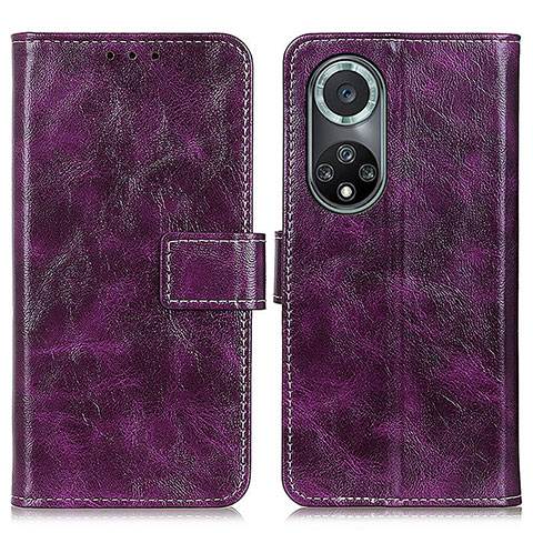 Coque Portefeuille Livre Cuir Etui Clapet K04Z pour Huawei Nova 9 Pro Violet