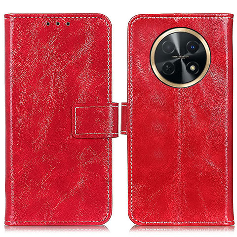 Coque Portefeuille Livre Cuir Etui Clapet K04Z pour Huawei Nova Y91 Rouge