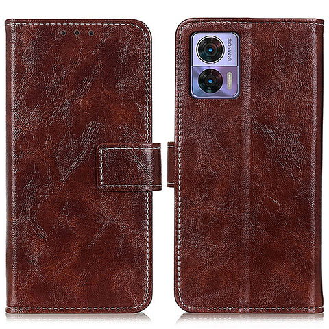 Coque Portefeuille Livre Cuir Etui Clapet K04Z pour Motorola Moto Edge 30 Neo 5G Marron