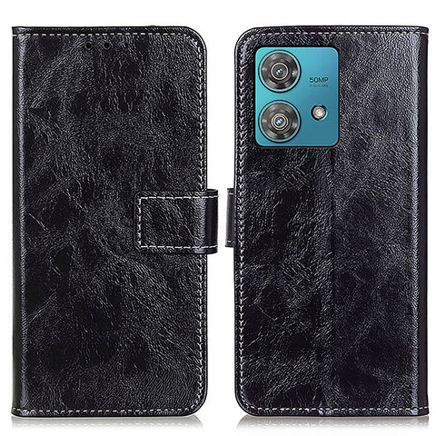 Coque Portefeuille Livre Cuir Etui Clapet K04Z pour Motorola Moto Edge 40 Neo 5G Noir