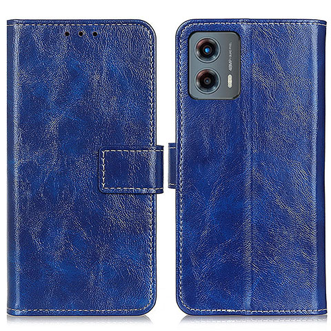 Coque Portefeuille Livre Cuir Etui Clapet K04Z pour Motorola Moto G 5G (2023) Bleu