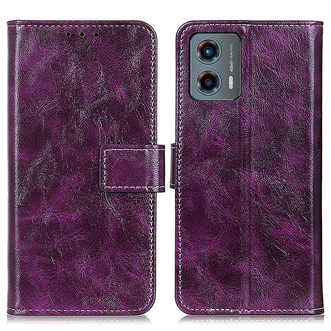 Coque Portefeuille Livre Cuir Etui Clapet K04Z pour Motorola Moto G 5G (2023) Violet