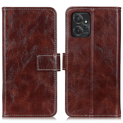 Coque Portefeuille Livre Cuir Etui Clapet K04Z pour Motorola Moto G Power 5G (2023) Marron