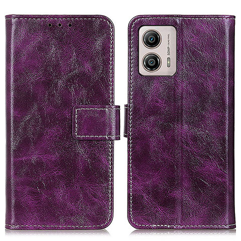 Coque Portefeuille Livre Cuir Etui Clapet K04Z pour Motorola Moto G53y 5G Violet