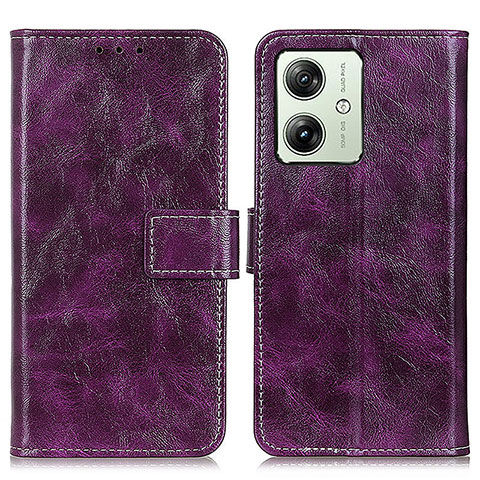 Coque Portefeuille Livre Cuir Etui Clapet K04Z pour Motorola Moto G54 5G Violet