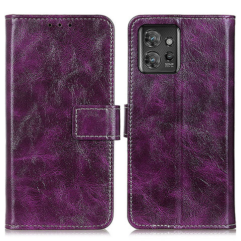 Coque Portefeuille Livre Cuir Etui Clapet K04Z pour Motorola ThinkPhone 5G Violet