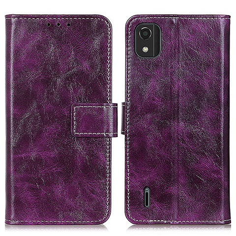 Coque Portefeuille Livre Cuir Etui Clapet K04Z pour Nokia C2 2nd Edition Violet