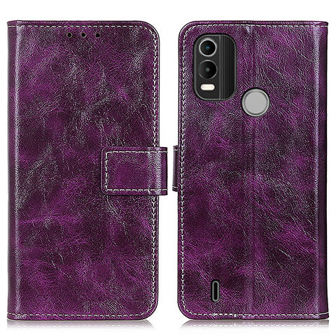 Coque Portefeuille Livre Cuir Etui Clapet K04Z pour Nokia C21 Plus Violet