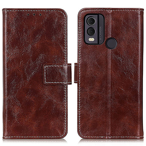 Coque Portefeuille Livre Cuir Etui Clapet K04Z pour Nokia C22 Marron