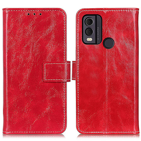 Coque Portefeuille Livre Cuir Etui Clapet K04Z pour Nokia C22 Rouge