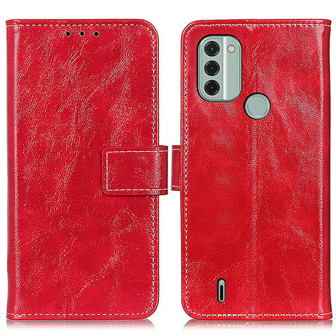 Coque Portefeuille Livre Cuir Etui Clapet K04Z pour Nokia C31 Rouge