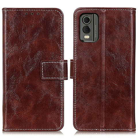 Coque Portefeuille Livre Cuir Etui Clapet K04Z pour Nokia C32 Marron