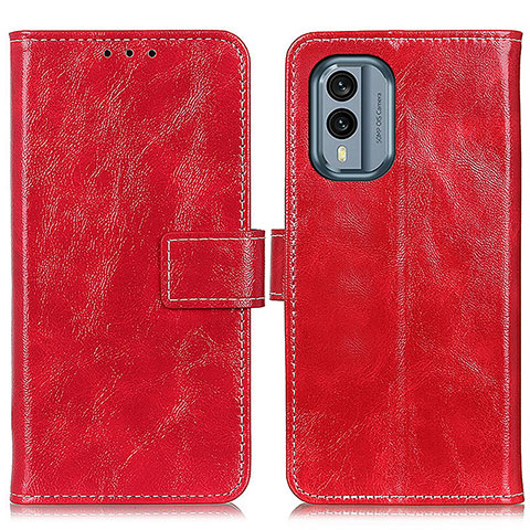 Coque Portefeuille Livre Cuir Etui Clapet K04Z pour Nokia X30 5G Rouge