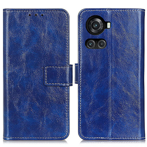 Coque Portefeuille Livre Cuir Etui Clapet K04Z pour OnePlus 10R 5G Bleu