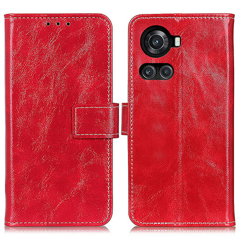 Coque Portefeuille Livre Cuir Etui Clapet K04Z pour OnePlus 10R 5G Rouge