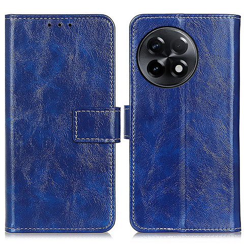 Coque Portefeuille Livre Cuir Etui Clapet K04Z pour OnePlus Ace 2 Pro 5G Bleu