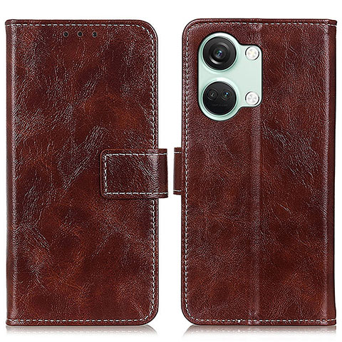 Coque Portefeuille Livre Cuir Etui Clapet K04Z pour OnePlus Ace 2V 5G Marron