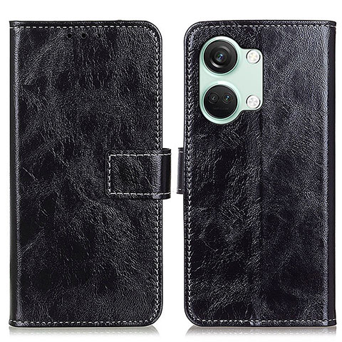 Coque Portefeuille Livre Cuir Etui Clapet K04Z pour OnePlus Ace 2V 5G Noir